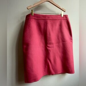 Talbots Wool Pink Pencil Skirt Size 16